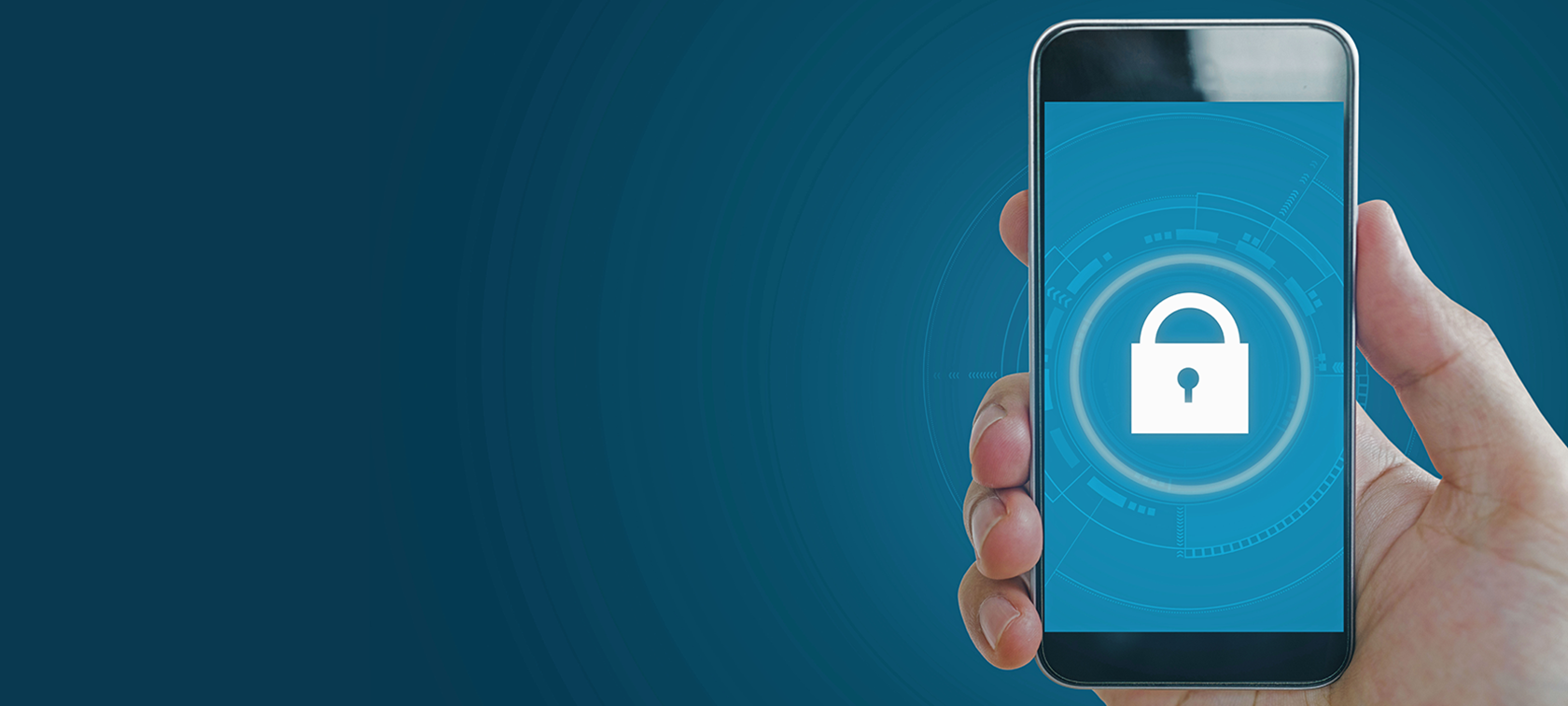 Smartphone mit Schloss Smartphone mit Schloss